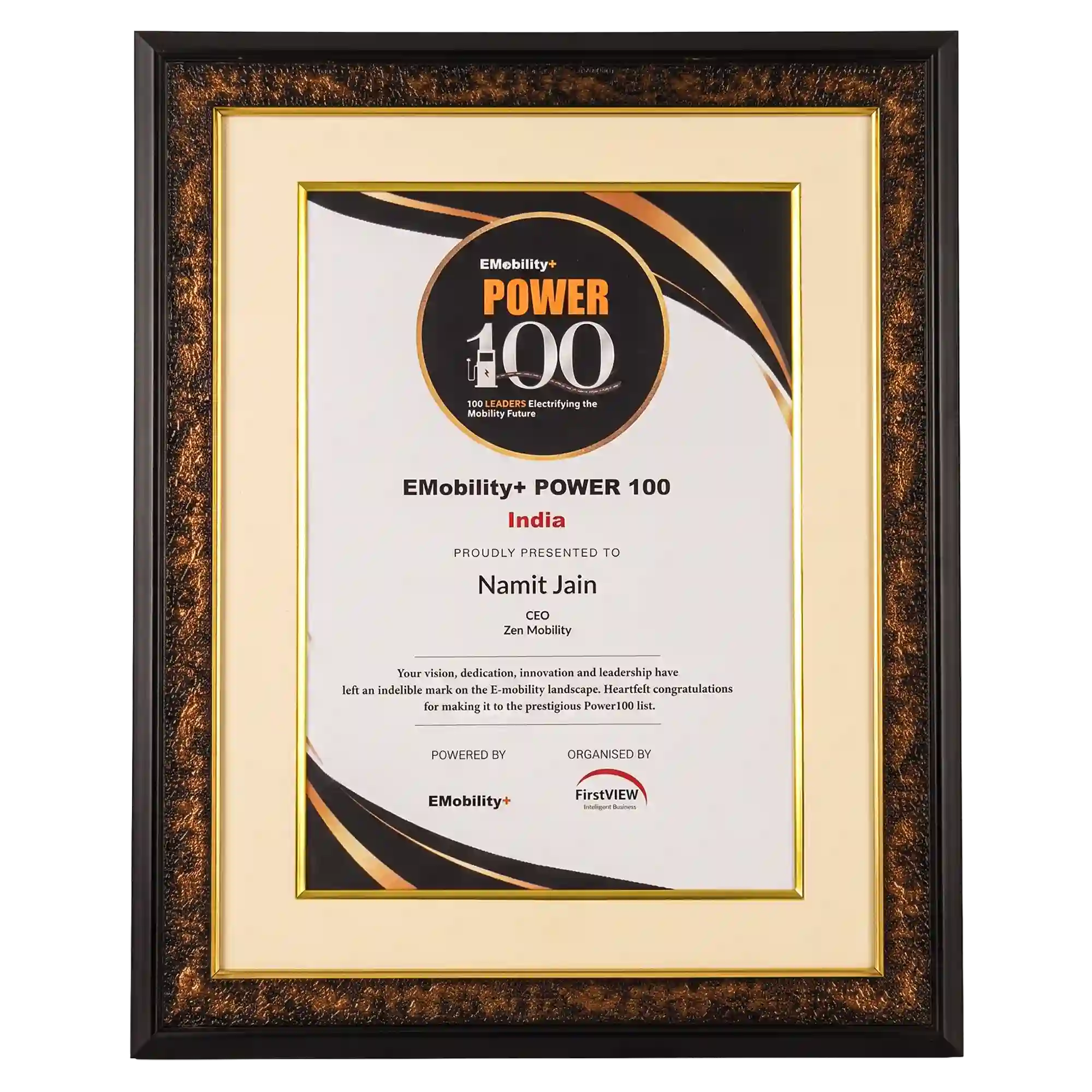 E Mobility+ Power 100 India 2024